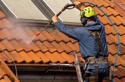Démoussage et hydrofuge de toiture à Trégastel